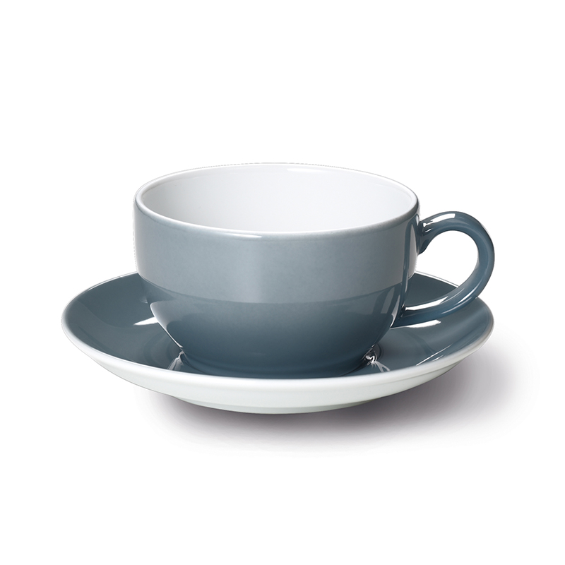 Cappuccino-Untertasse Solid Color Grau Dibbern