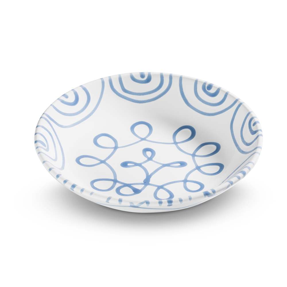 Blaugeflammt, Suppenteller Cup (Ø 20cm) - Gmundner Keramik