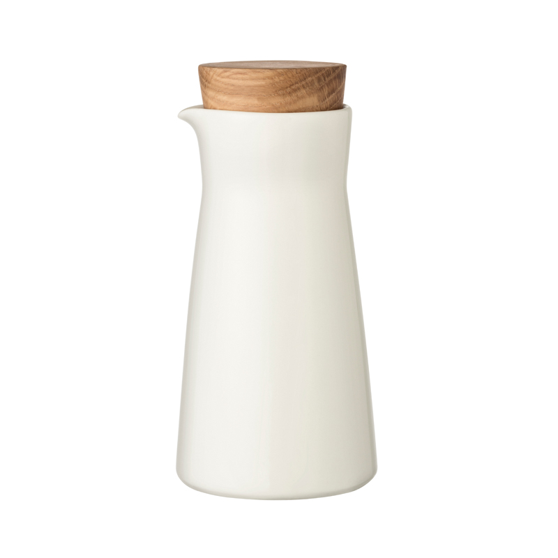 Milchkännchen mit Holzstopper – 200 ml - Weiss Teema white Iittala