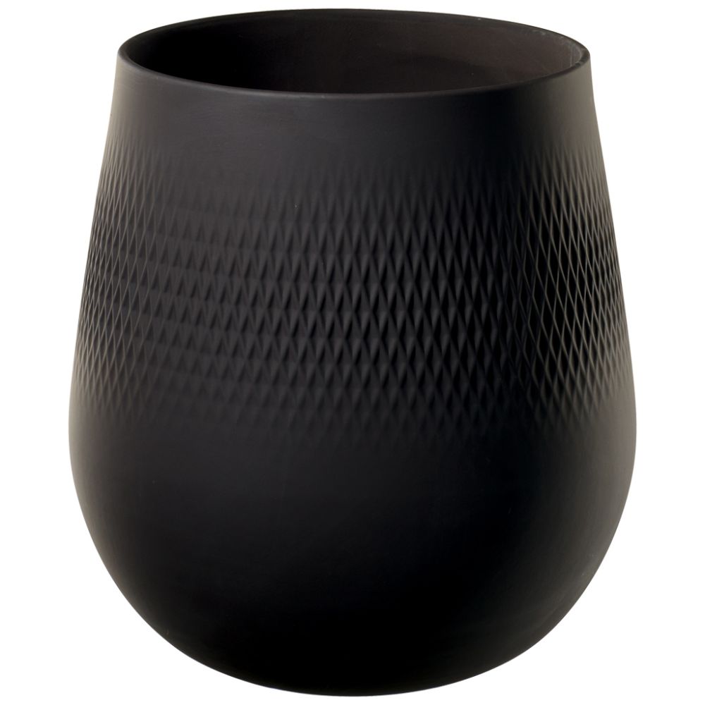 Vase Carré groß 20,5x20,5x22,5cm Collier noir Villeroy und Boch