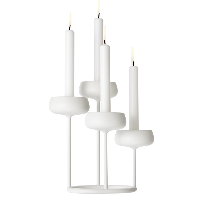 Kerzenleuchter – 25,1 x 26,3 cm - Weiss Nappula Iittala
