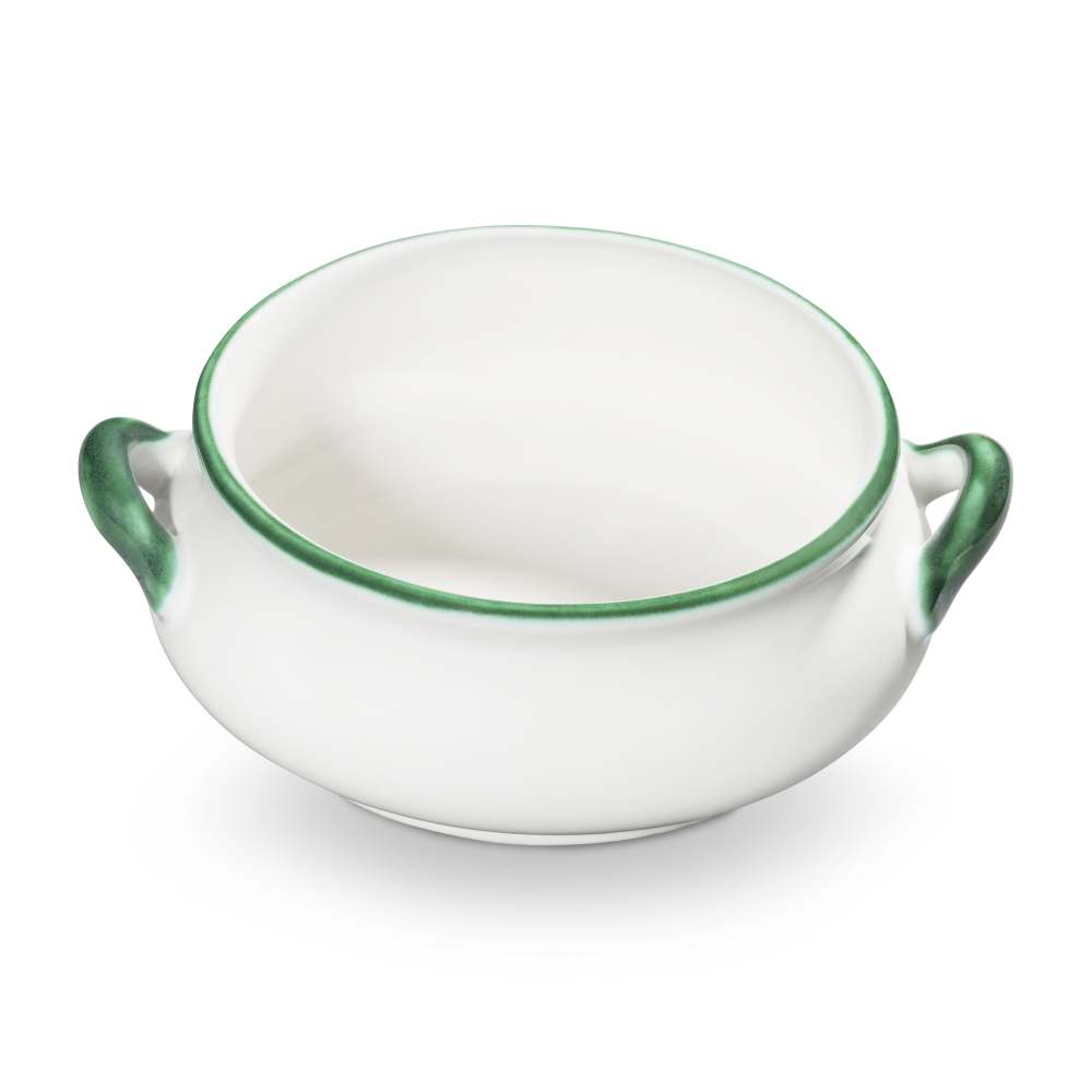 Grüner Rand, Suppenschale (0,37L) - Gmundner Keramik
