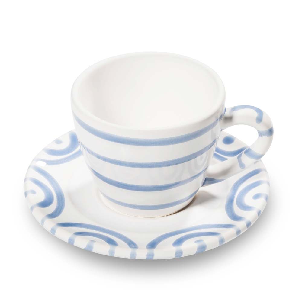 Blaugeflammt, Espresso für Dich/2tlg.im Geschenkkarton - Gmundner Keramik