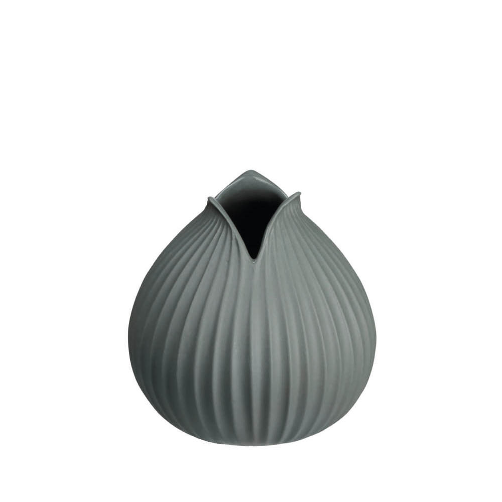 Vase basalt mit Rillenstruktur yoko ASA Selection