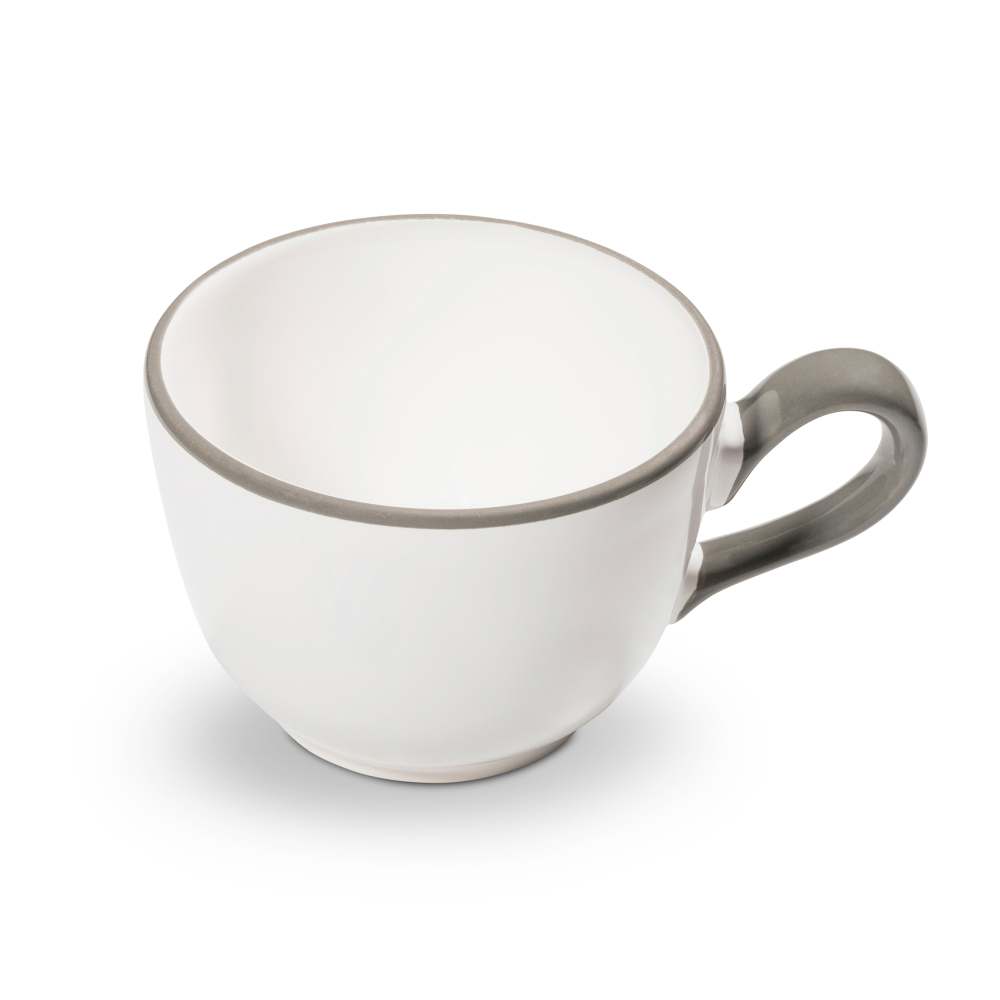 Grauer Rand, Kaffeetasse Cup (0,19L) - Gmundner Keramik