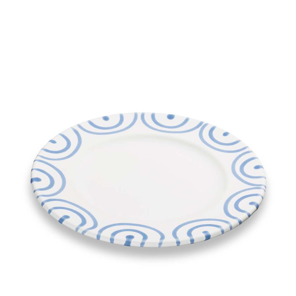 Blaugeflammt, Dessertteller Gourmet (Ø 18cm) - Gmundner Keramik