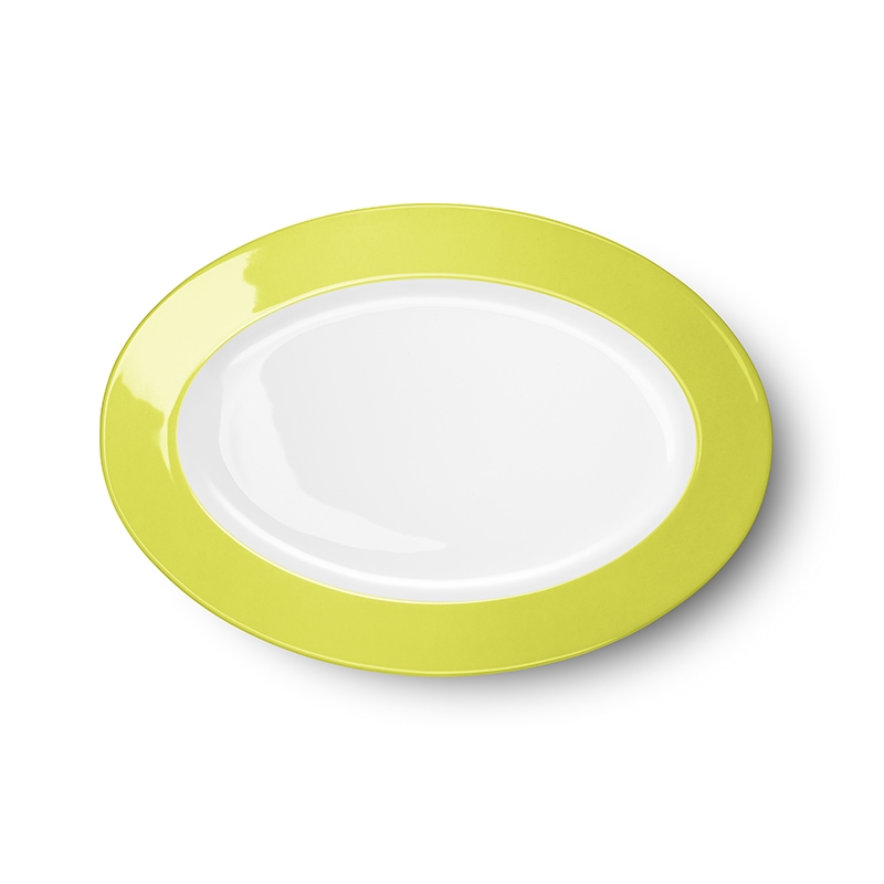 Platte oval 29 cm Solid Color Limone Dibbern