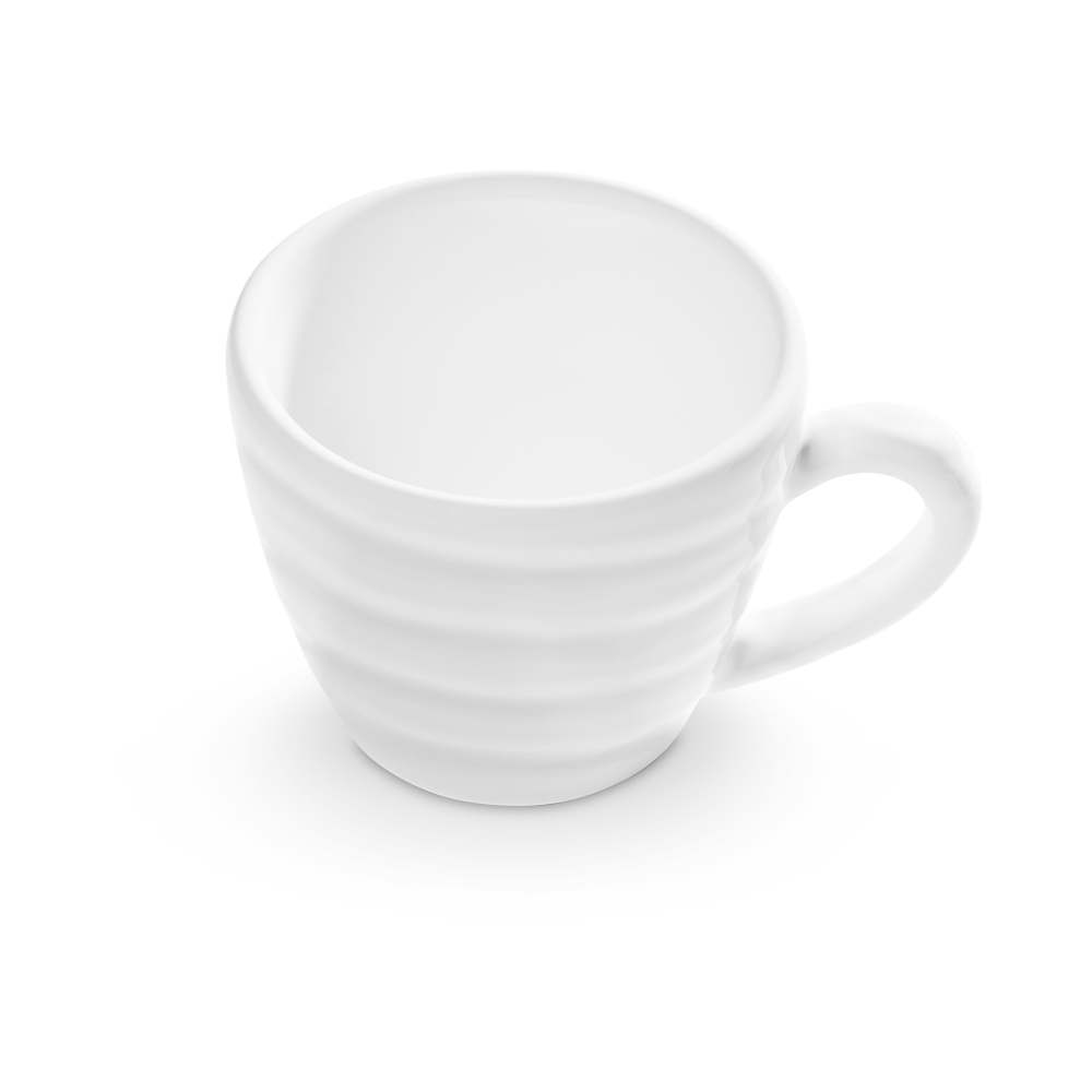 Weißgeflammt, Espressotasse (0,06L) - Gmundner Keramik