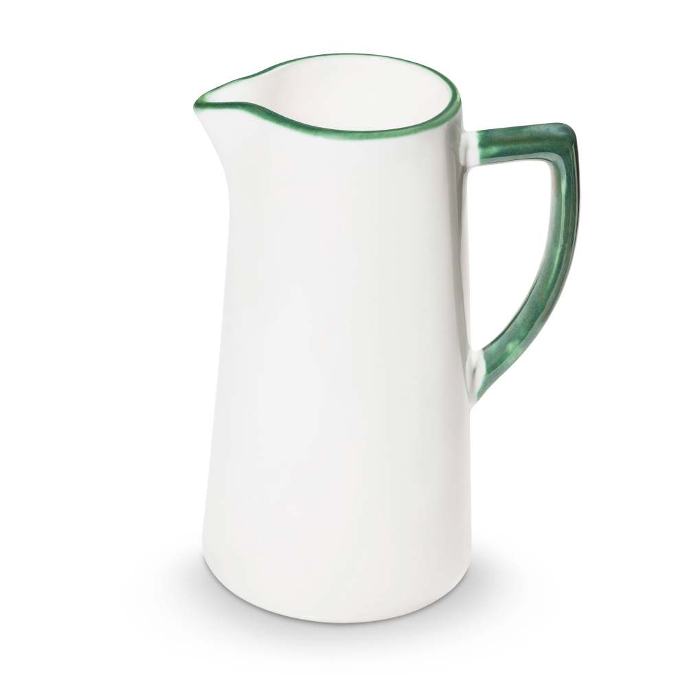 Grüner Rand, Wasserkrug (1,2L) - Gmundner Keramik