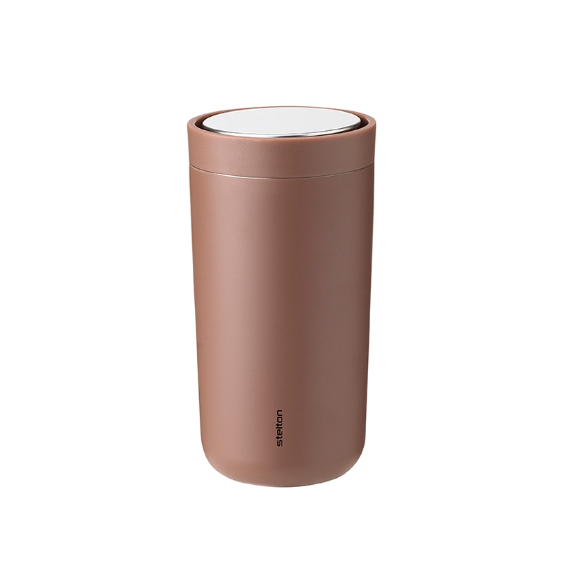 To Go Click Edelstahl Doppelwand Thermobecher, 0,2 l. Soft rust Stelton