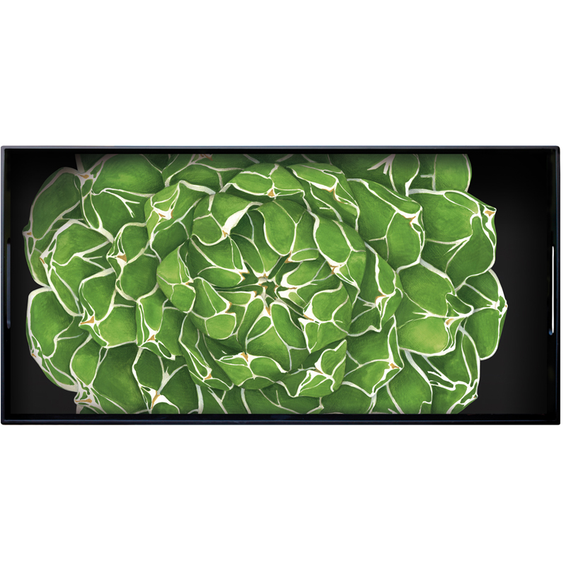 Tablett rechteckig 66x33 cm Cactus Taitù