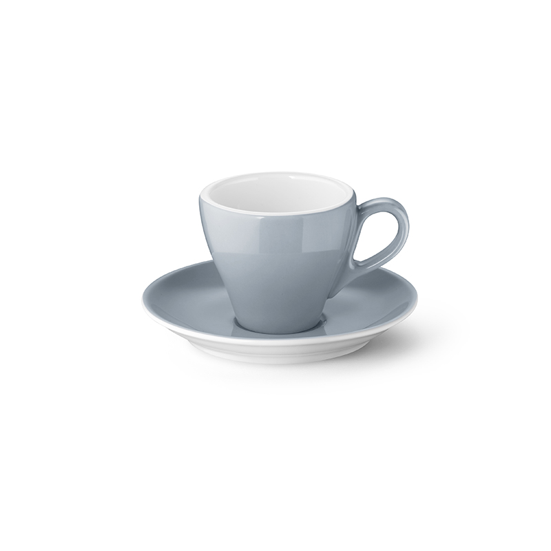 Espresso-Obertasse 0,09 l Classico Solid Color Grau Dibbern