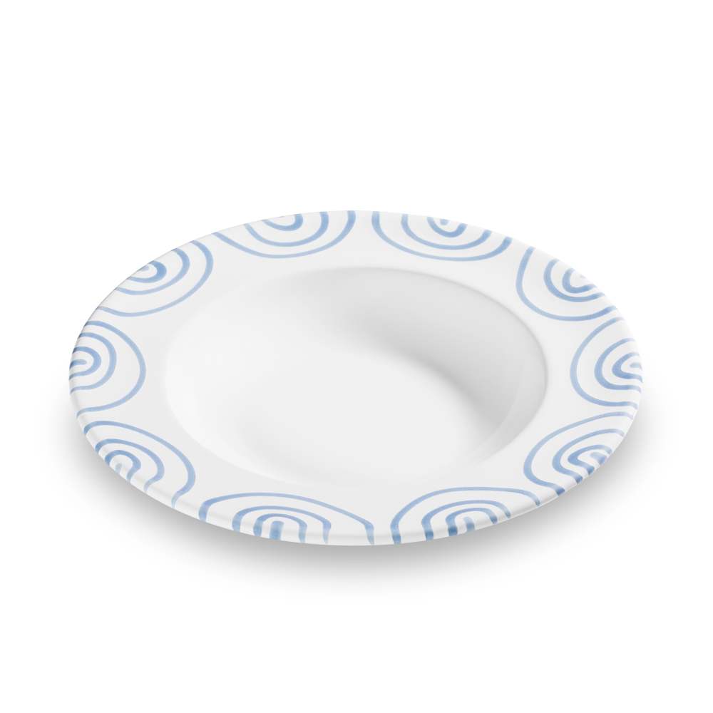 Blaugeflammt, Suppenteller Gourmet (Ø 24cm) - Gmundner Keramik