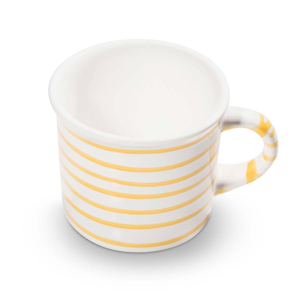 Gelbgeflammt, Kaffeehäferl - Kaffeetasse / Kaffeebecher  (0,24L) - Gmundner Keramik