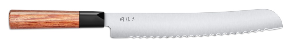 Brotmesser 8.75" (22,5 cm) Seki Magoroku Red Wood mit Pakka Griff KAI