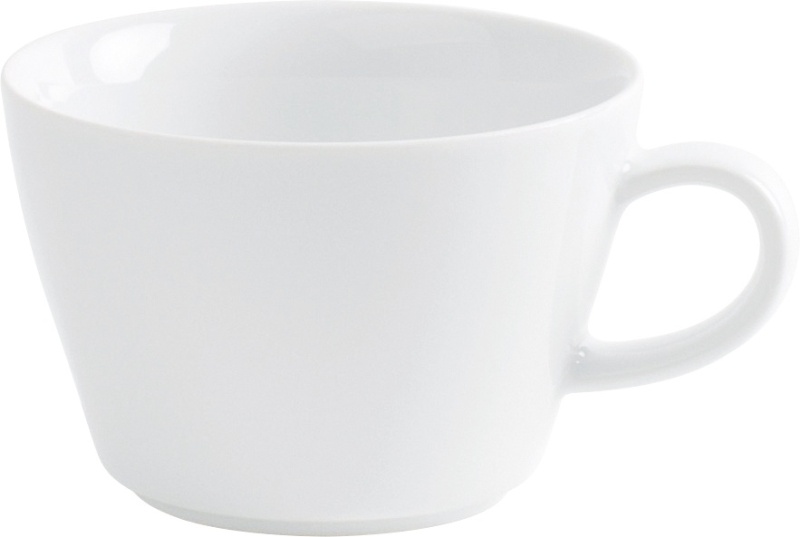 Cappuccino-Obertasse 0,25 l bordglasiert Five Senses Weiß Kahla