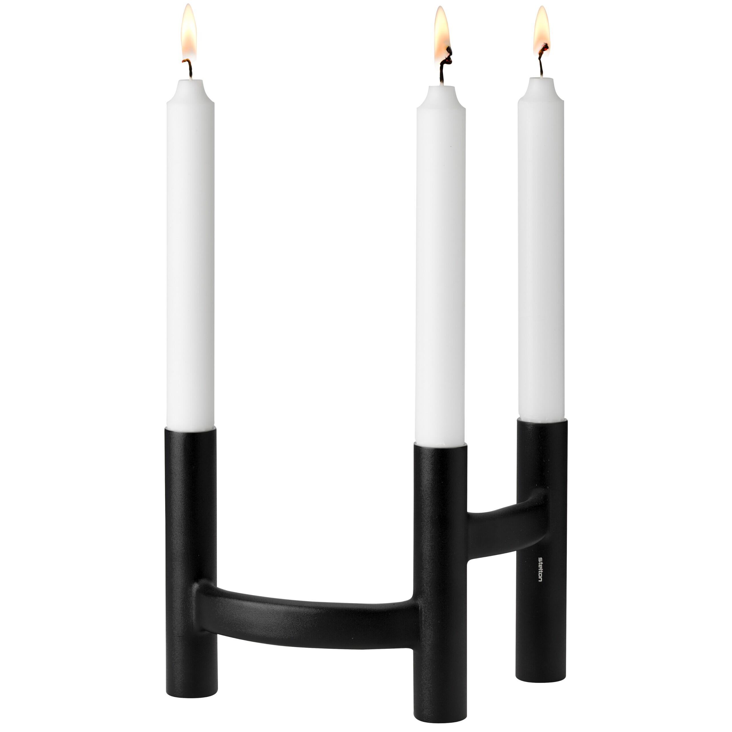 Kerzenständer dreiarmig Ora Black Stelton