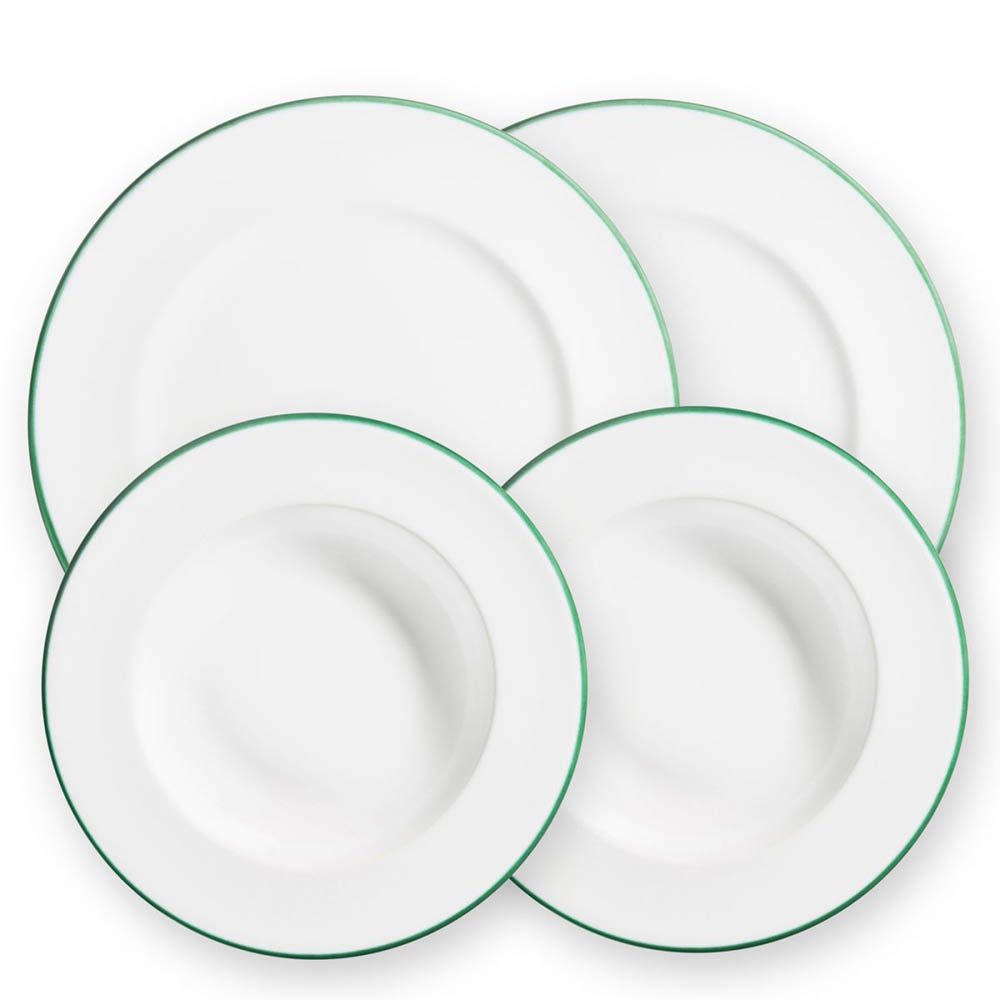 Grüner Rand, Dinner für 2 Gourmet - Gmundner Keramik