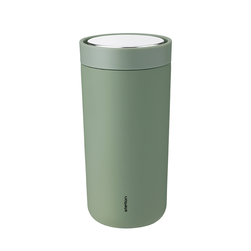 To Go Click Edelstahl Doppelwand Thermobecher 0,4 l. Soft army Stelton