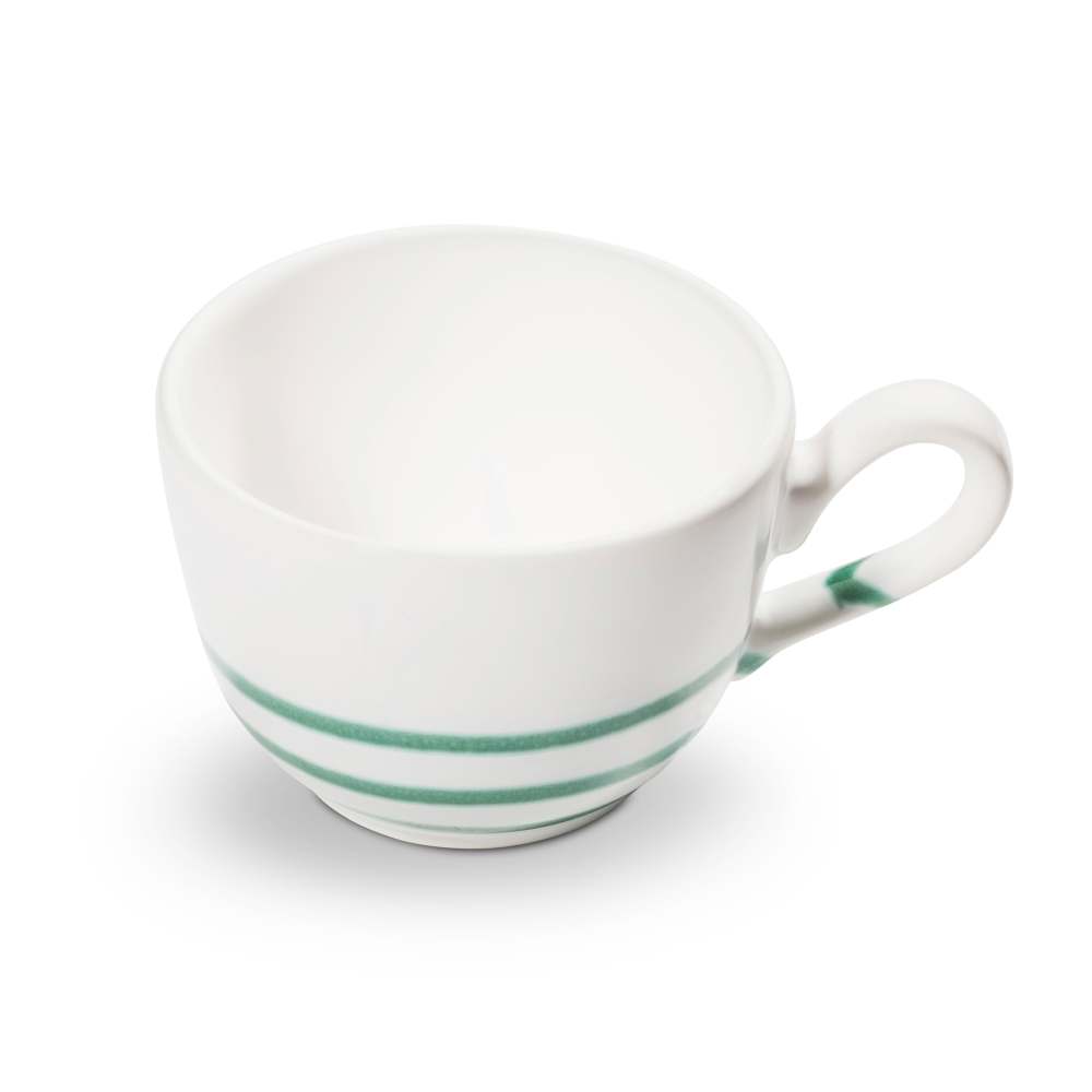 Pur Geflammt Grün, Kaffeetasse Cup (0,19L) - Gmundner Keramik