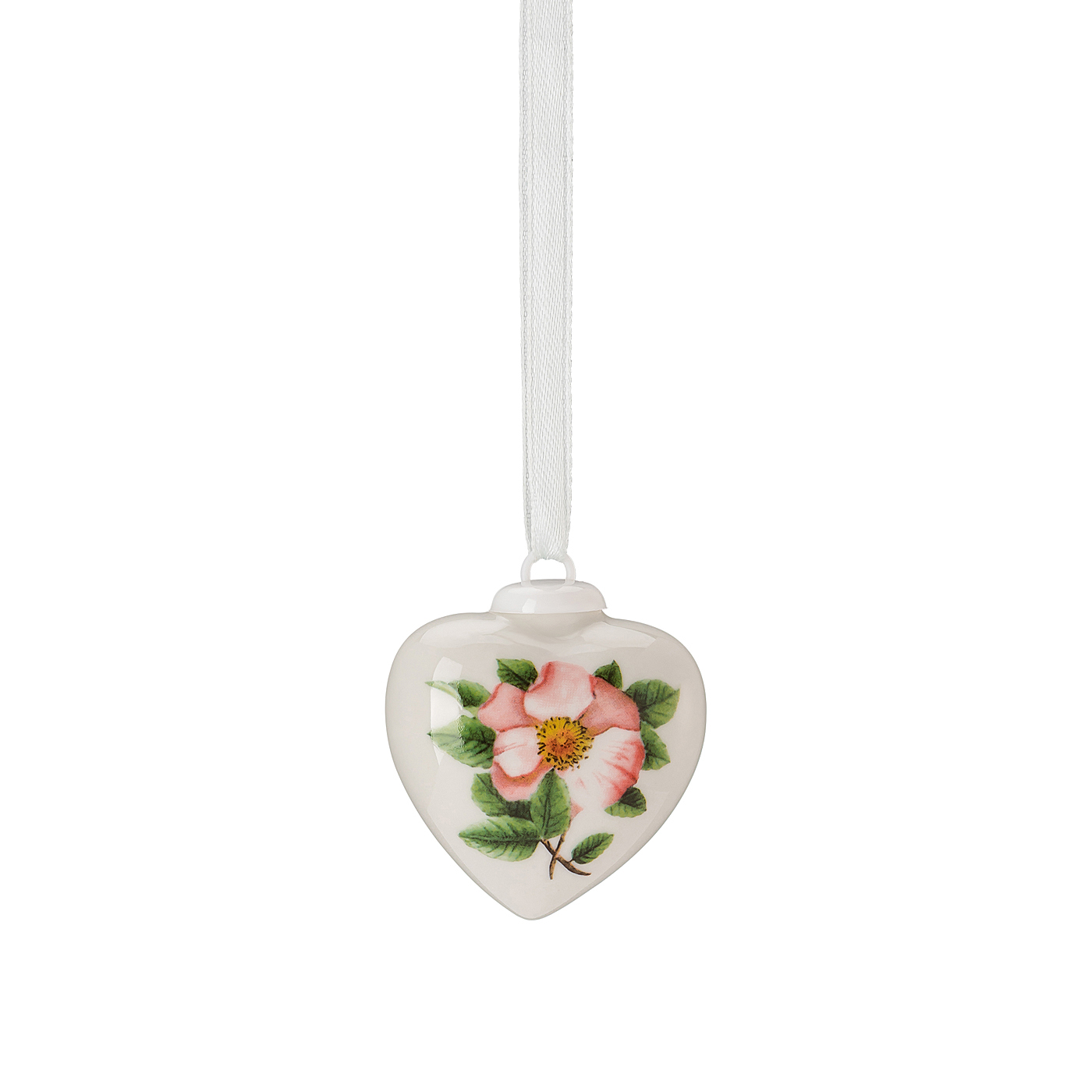 Porzellan-Mini-Herz Frühlingsgrüsse Heckenrose - rosé Hutschenreuther