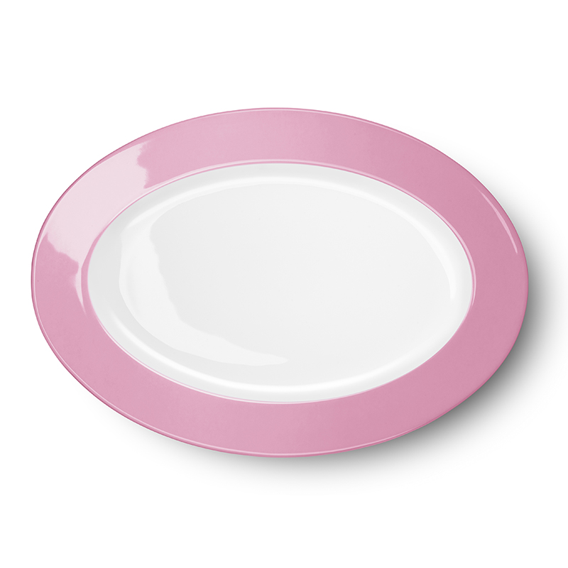Platte oval 33 cm Solid Color Pink Dibbern